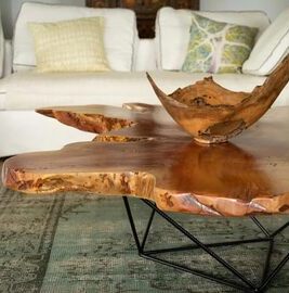 Tablea basse cime arbre artisanat français elementi